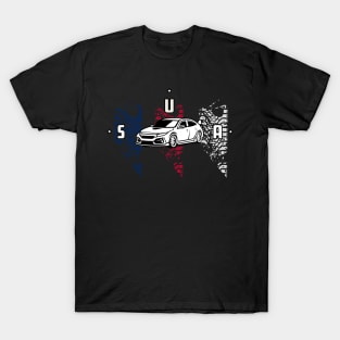 USA Car Racing Motorsport T-Shirt